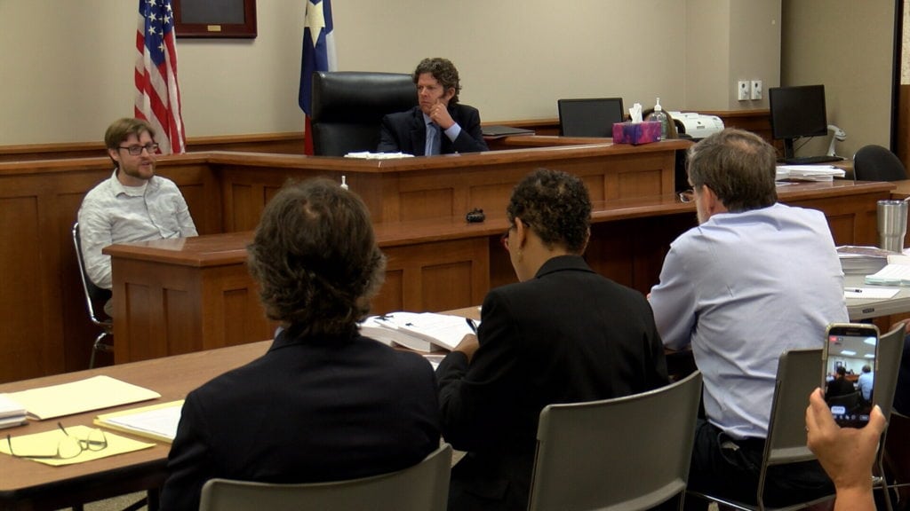 Attorneys for the Sierra Club question a witness during Thursday's hearing.