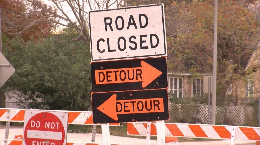 Glenoak and Caribbean drives will be closed for the next 1-2 weeks 